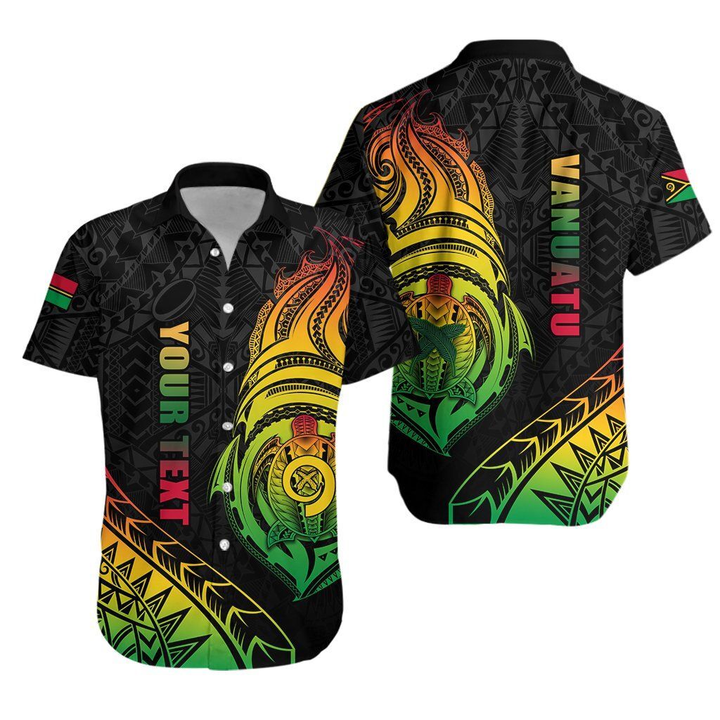 Vanuatu Rugby Hawaiian Shirt Turtle Color K13 – Fashion Store