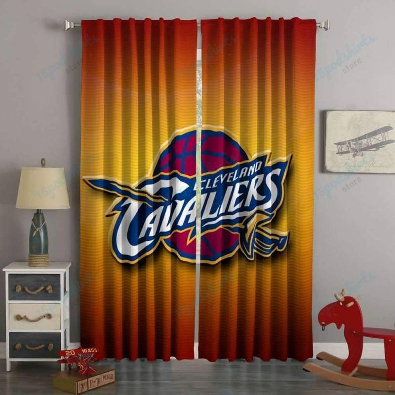 3D Printed Cleveland Cavaliers Style Custom Living Room Curtains