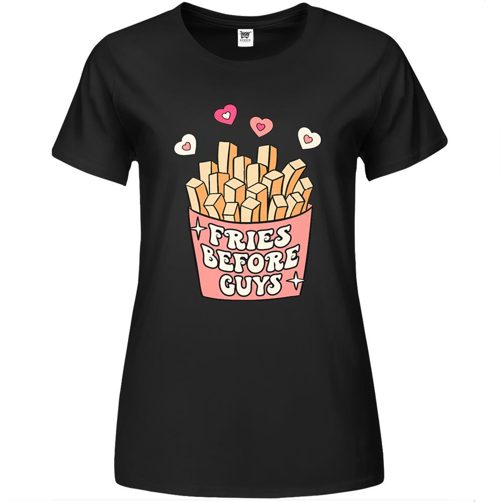 Fries Before Guys Mommy And Me Matching Valentine Baby Girl Premium Womens T Shirts