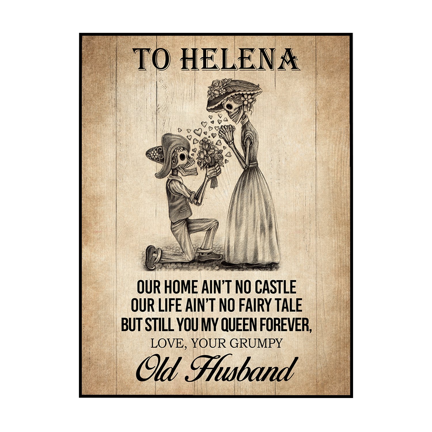 Personalized Wall Art Poster Board Print Valentine Day Gift Ideas For Him Her Men Women Boyfriend Girlfriend Husband Wife Couple – Custom My Wife HT241289 – PersonalizedWitch