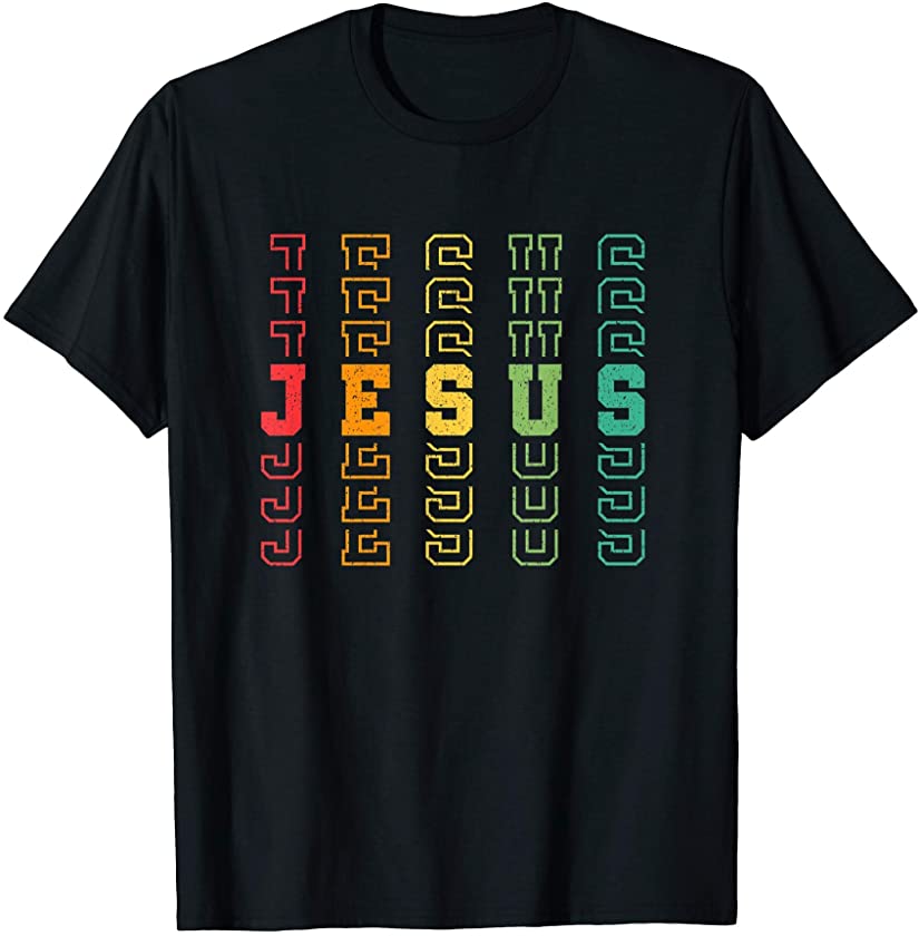 Vintage Jesus Cute Christian Men Women Faith Cute Religious T-Shirt