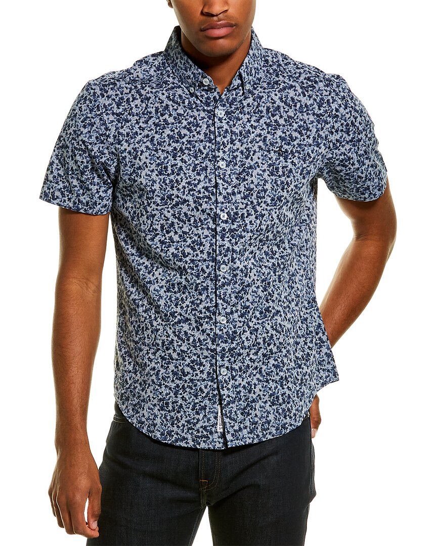 Original Penguin Chambray Floral Woven Shirt