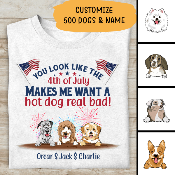 You Look Like The Fourth Of July Personalized T-Shirt For Dog Lover