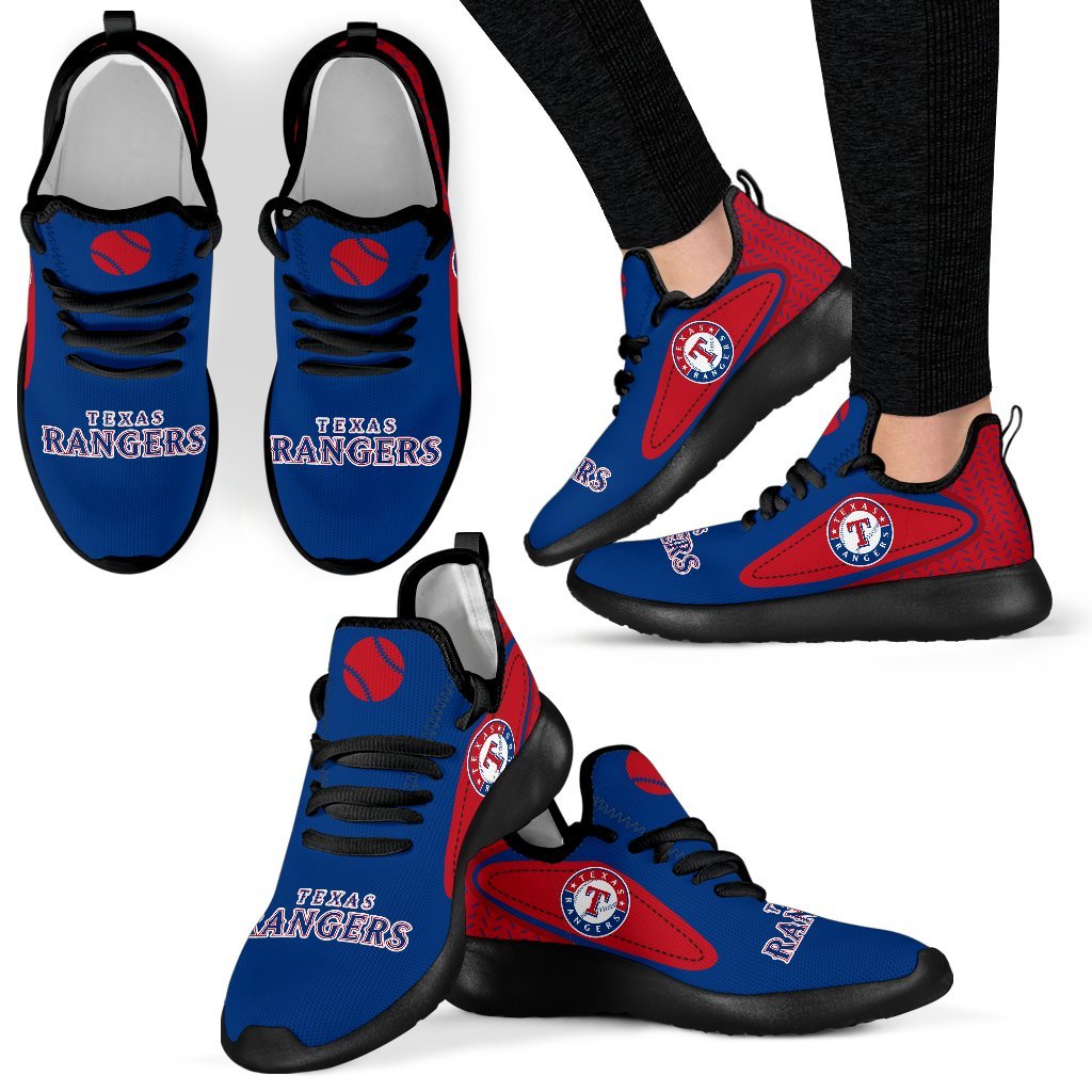 Colorful React Texas Rangers Mesh Knit Sneakers