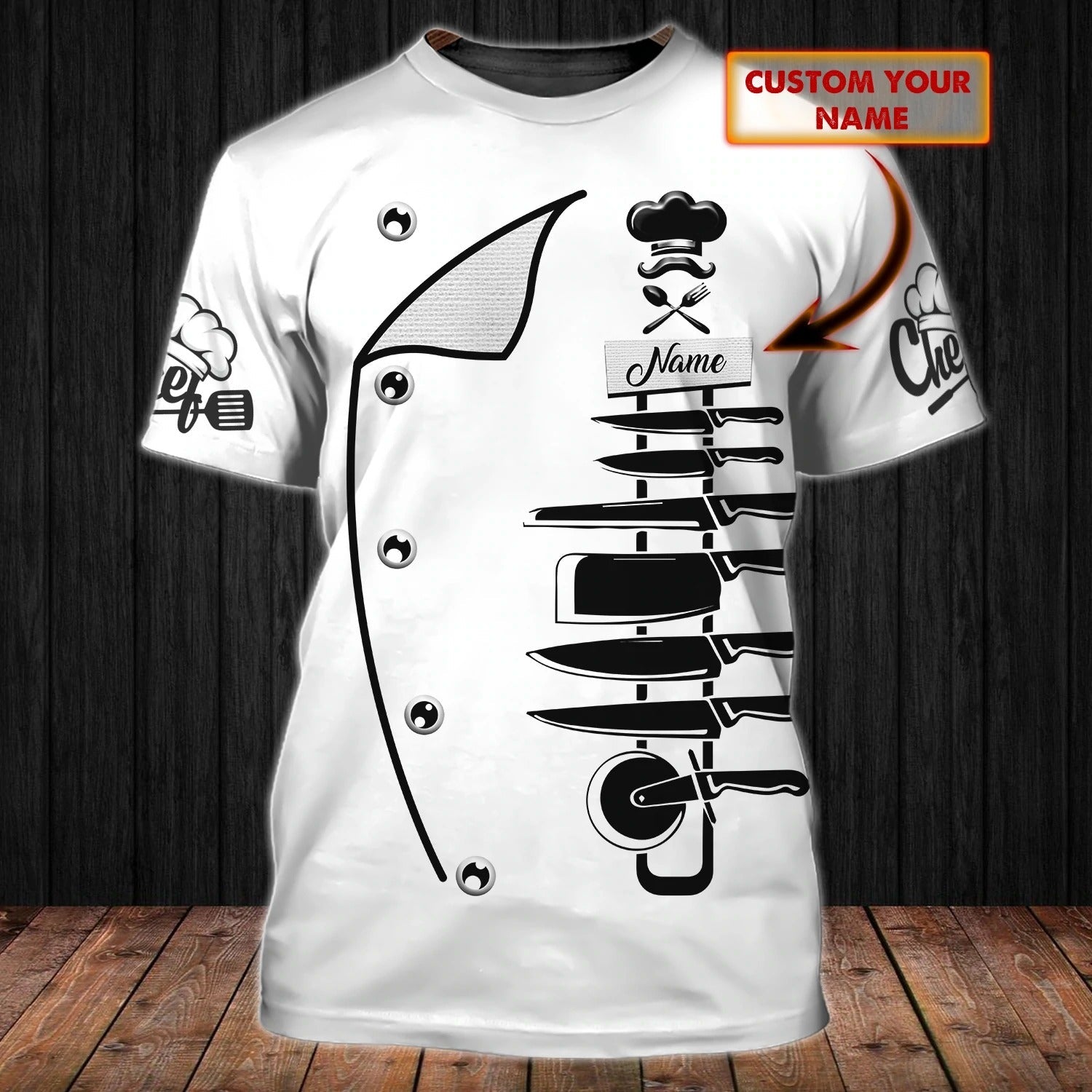 Custom 3D All Over Print Shirt For Chef, Master Chef Tshirt, Sublimation Cooker Shirt, Cooking 3D Shirts