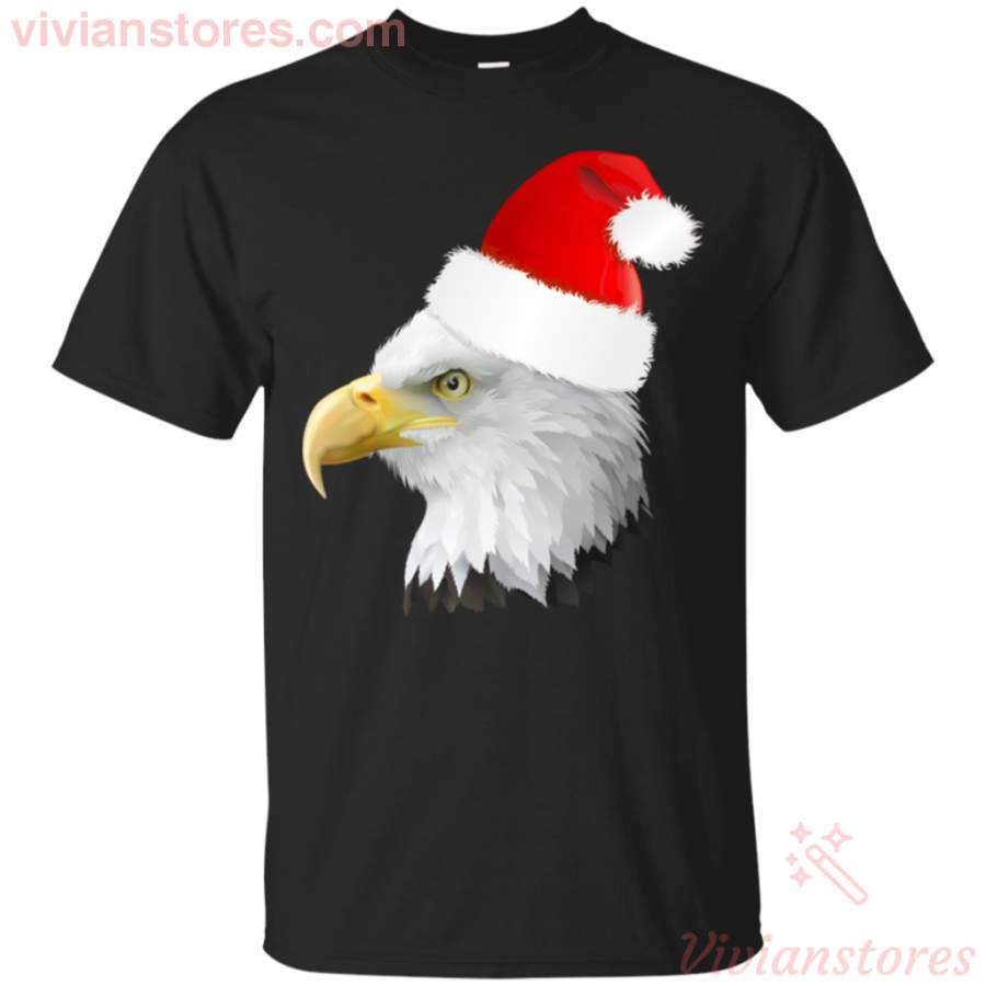 Christmas Eagle Santa Patriotic Bald Eagle T-Shirt