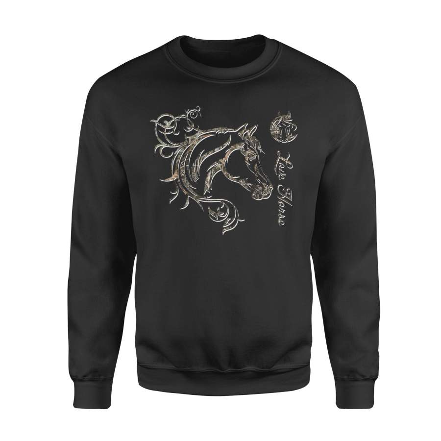 Beautiful Love Horse Tattoo Camo  NQS128 – Standard Fleece Sweatshirt