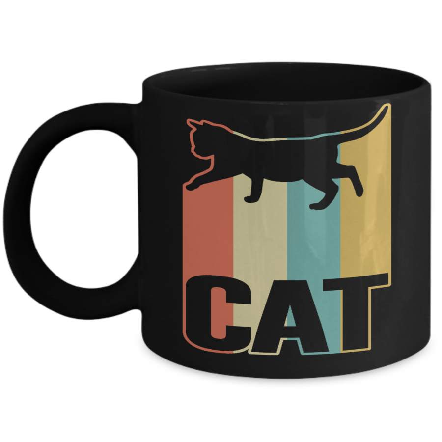 Classic Vintage Retro Style Cat Mug