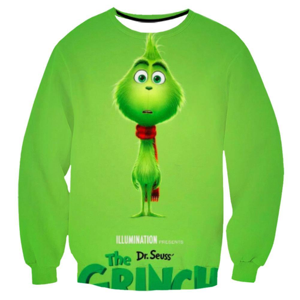 Grinch Sweatshirt – The Grinch Pullover Sweater