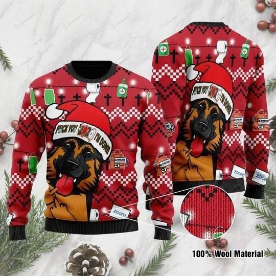 Black And Tan German Shepherd Dog I’M Done Christmas Ugly Sweater Hn151244