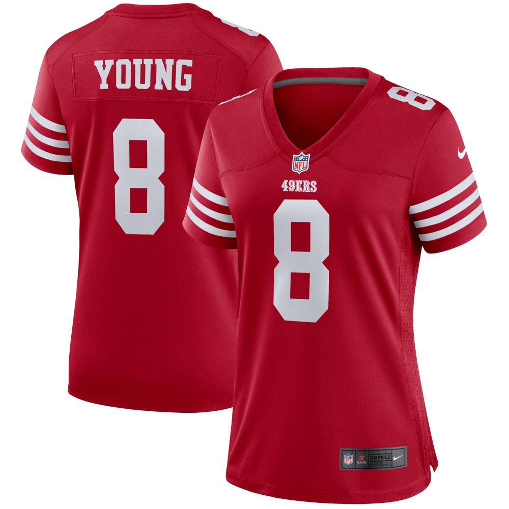 Women’s San Francisco 49ers Steve Young Scarlet Retired Player Game Jersey