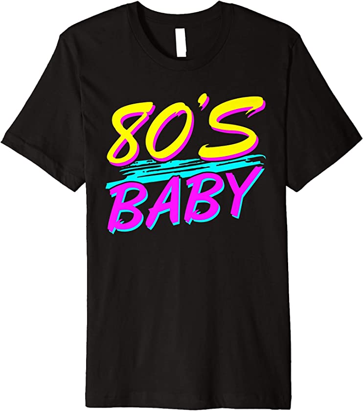 80’s Baby 1980s Vintage Eighties Costume Party Premium T-Shirt