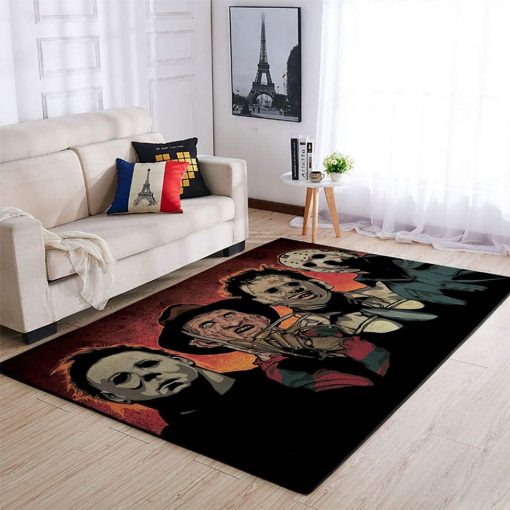 Horror Movies ? Brutifulstore Living Room Rug Carpet All Over Print Logo Custom Area Rug Carpet Full Sizes Home Living Rug Carpet Decor