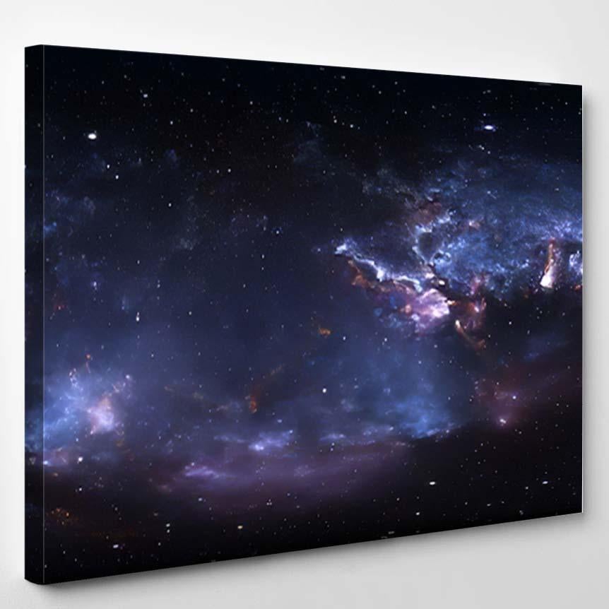 360 Degree Space Nebula Panorama Equirectangular 1 – Galaxy Sky And Space Canvas Print