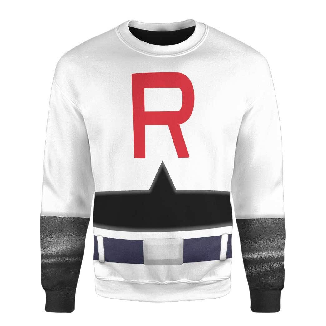 Alohazing 3D Anime Pokemon Team Rocket Custom Sweatshirt T-Shirt