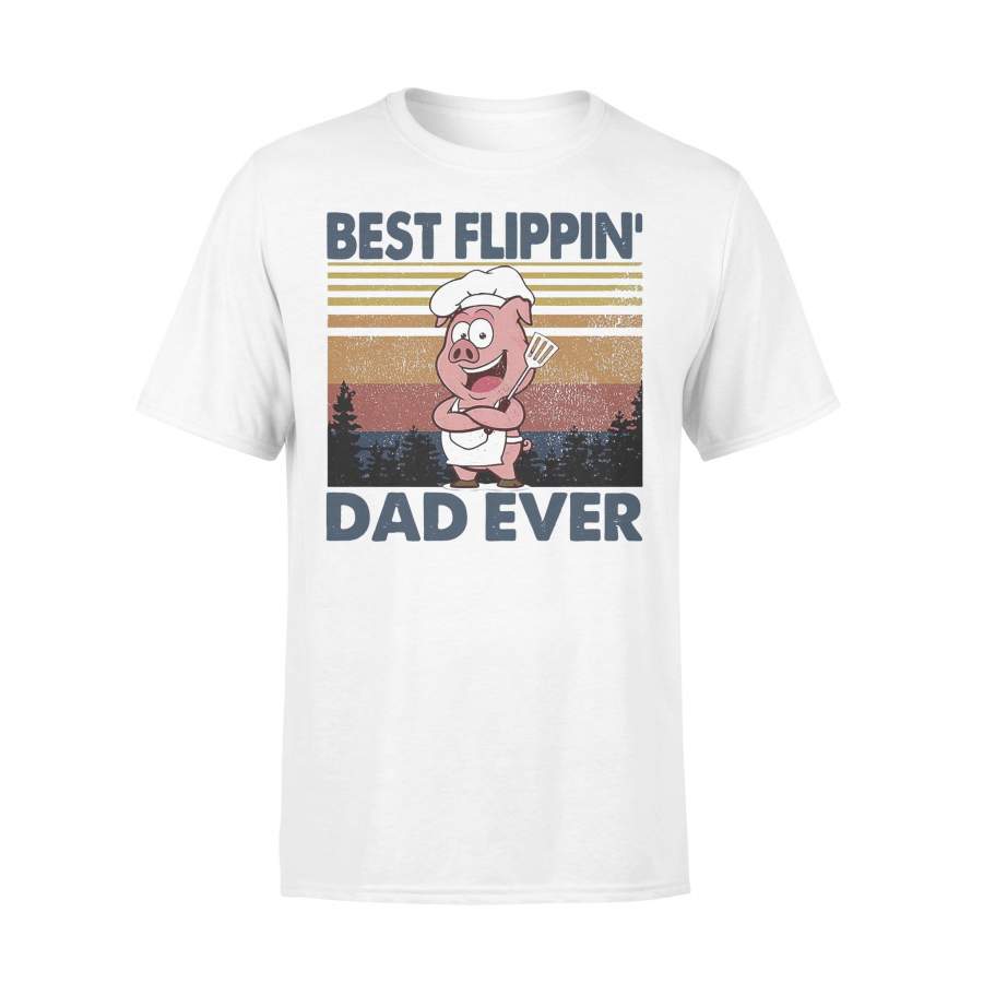 Pork Grill Barbecue Best  Flippin’ Dad Ever Vintage T-shirt