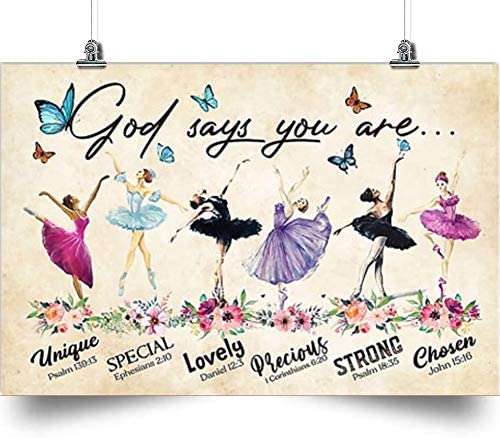 Ballet Horizontal Poster-God Say You Are-Home Decoration Poster, Wall Poster, Home And Room Decoration, Gifts For Friends And Relatives, Souvenirs.