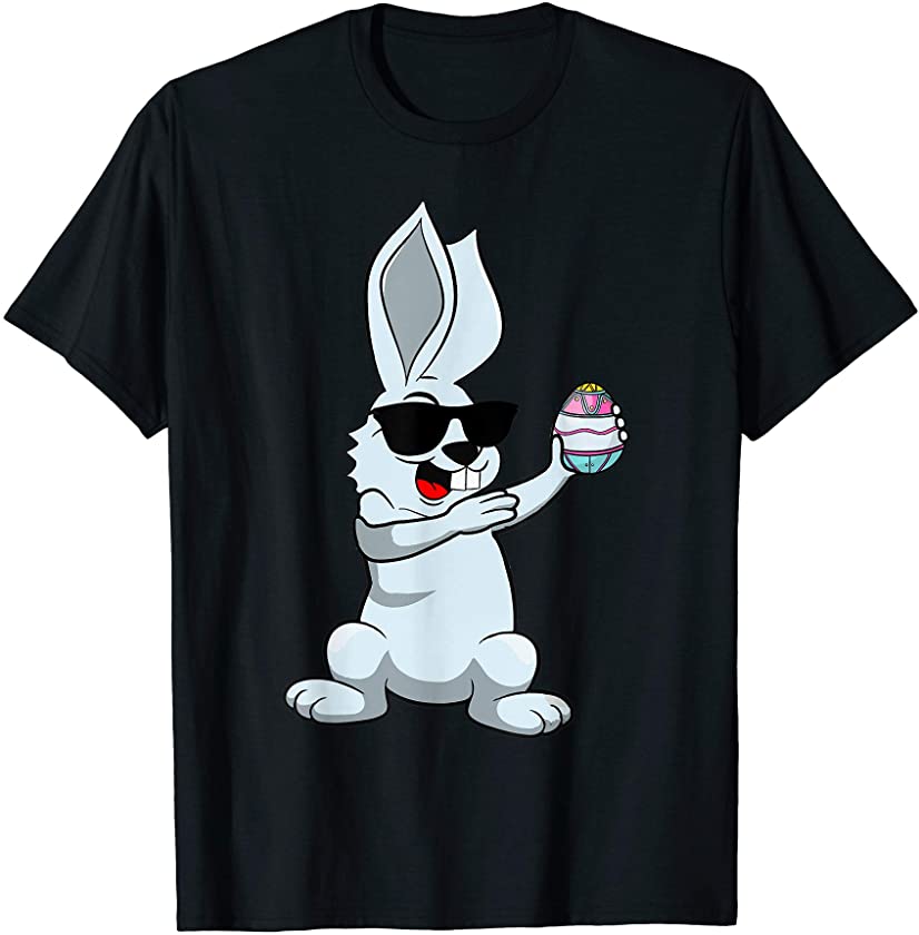 Dabbing Rabbit Easter Bunny Eggs Dab Boys Girls kids Easter T-Shirt