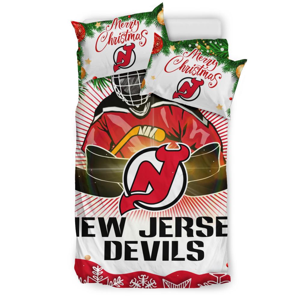 Cool Gift Store Xmas New Jersey Devils Bedding Sets