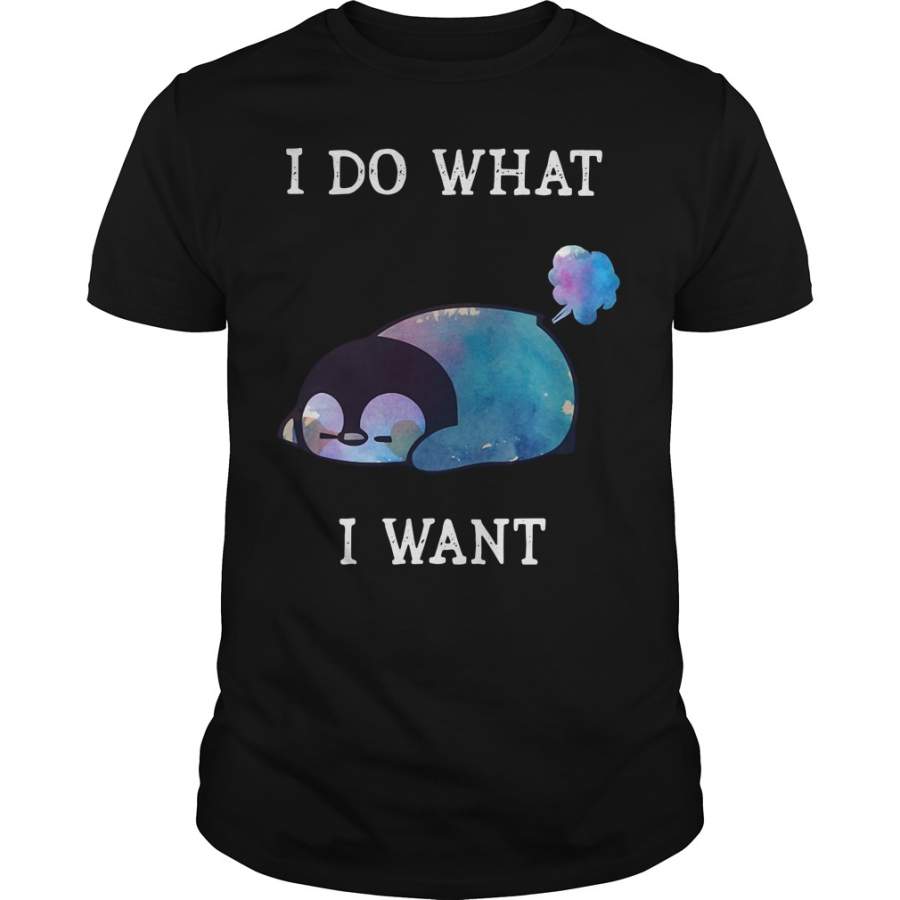 Penguin I do what I want T-Shirt