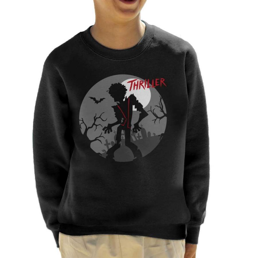 Michael Jackson Thriller Graveyard Silhouette Kid’s Sweatshirt