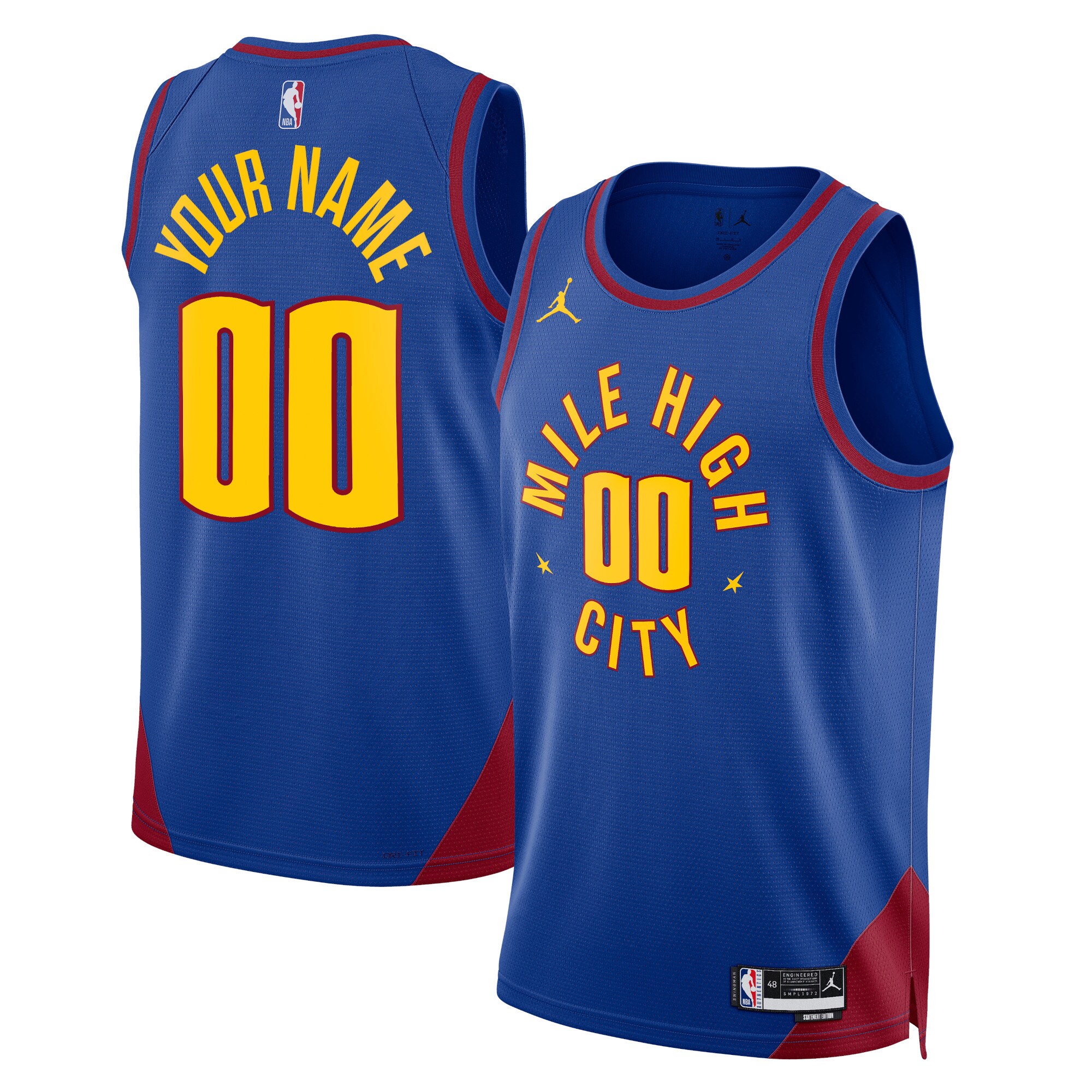 Denver Nuggets Jordan Statement Swingman Jersey – Custom – Unisex