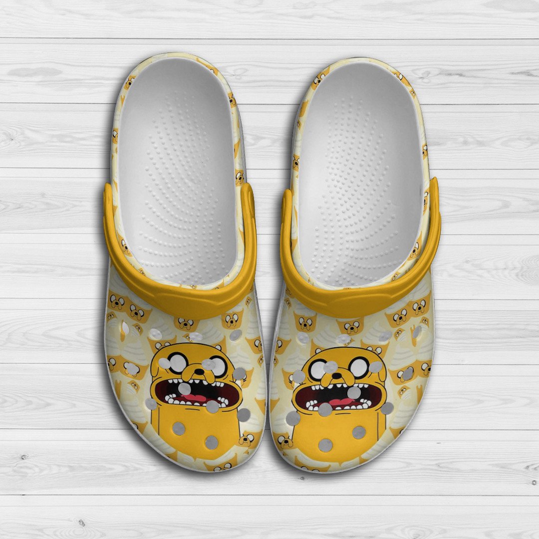 Adventure Time Jake Gift For Lover Rubber Crocss Crocband Clogs, Adventure Time Jake Comfy Footwear
