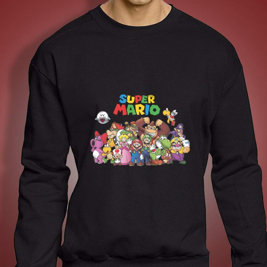 Super Mario All Characters Men’S Sweatshirt