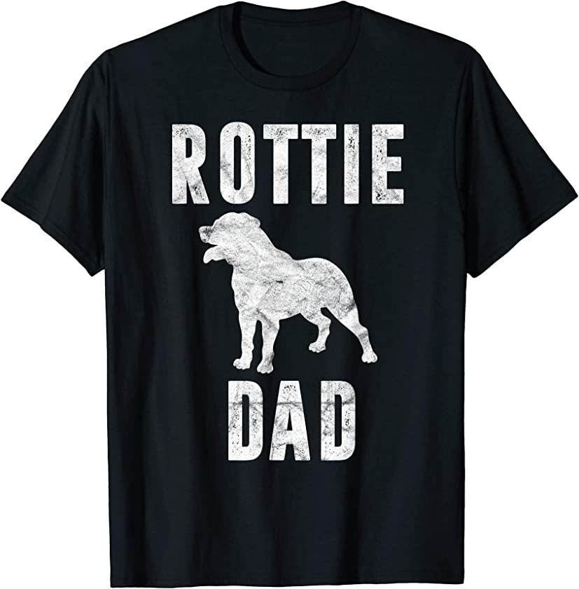 Vintage Rottweiler Dad Gift Rott Dog Daddy Rottie Father T-Shirt