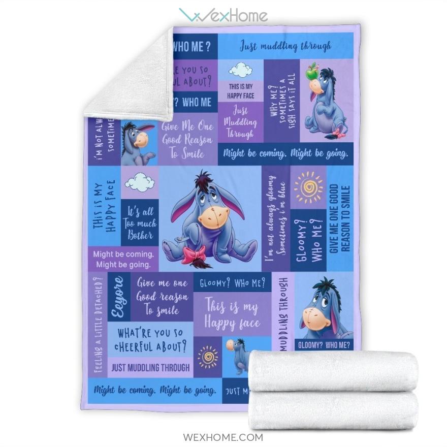 Quotes Eeyore Cartoon Premium Blanket Collection W1112