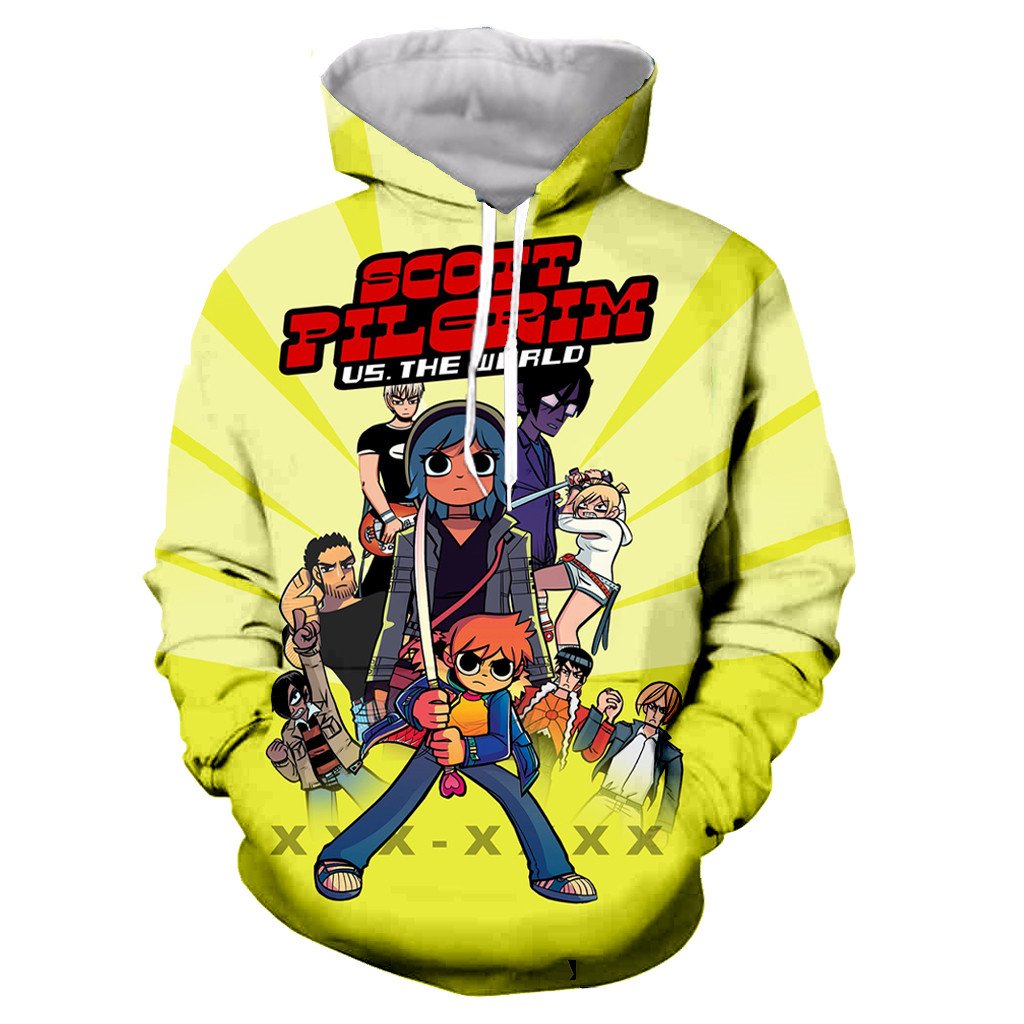 3D Printed Scott Pilgrim vs the World Hoodies Sweatshirts Pullovers