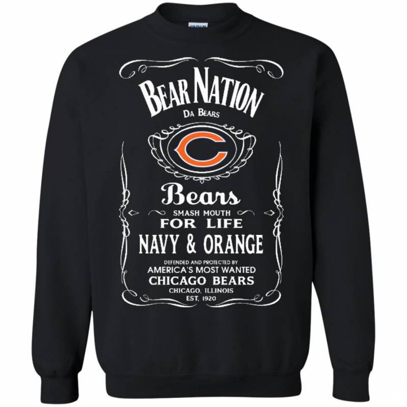 BEAR NATION DA BEARS FOOTBALL CHICAGO BEARS SLOGAN SHIRTS