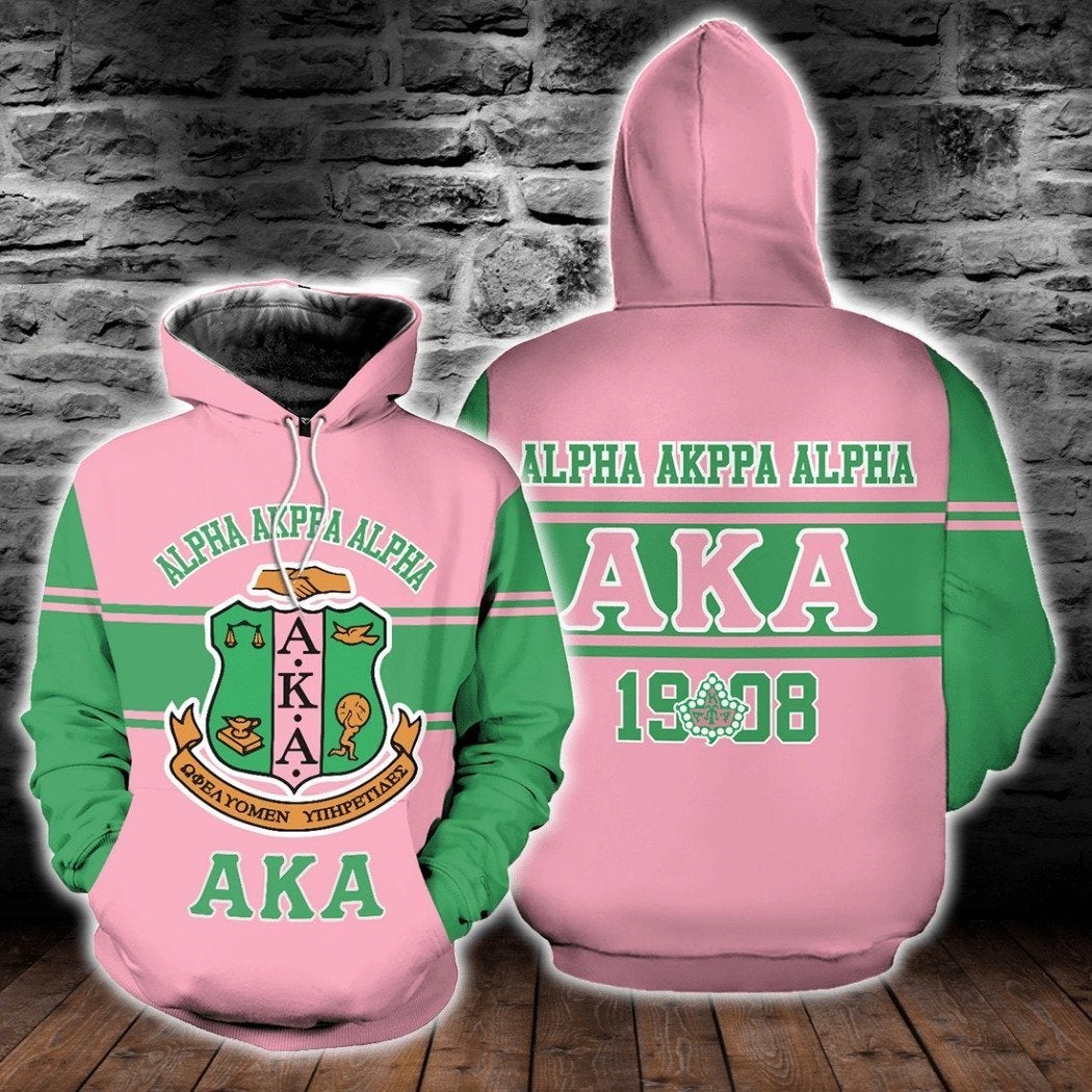 Alpha Kappa Alpha Green Line Hoodie