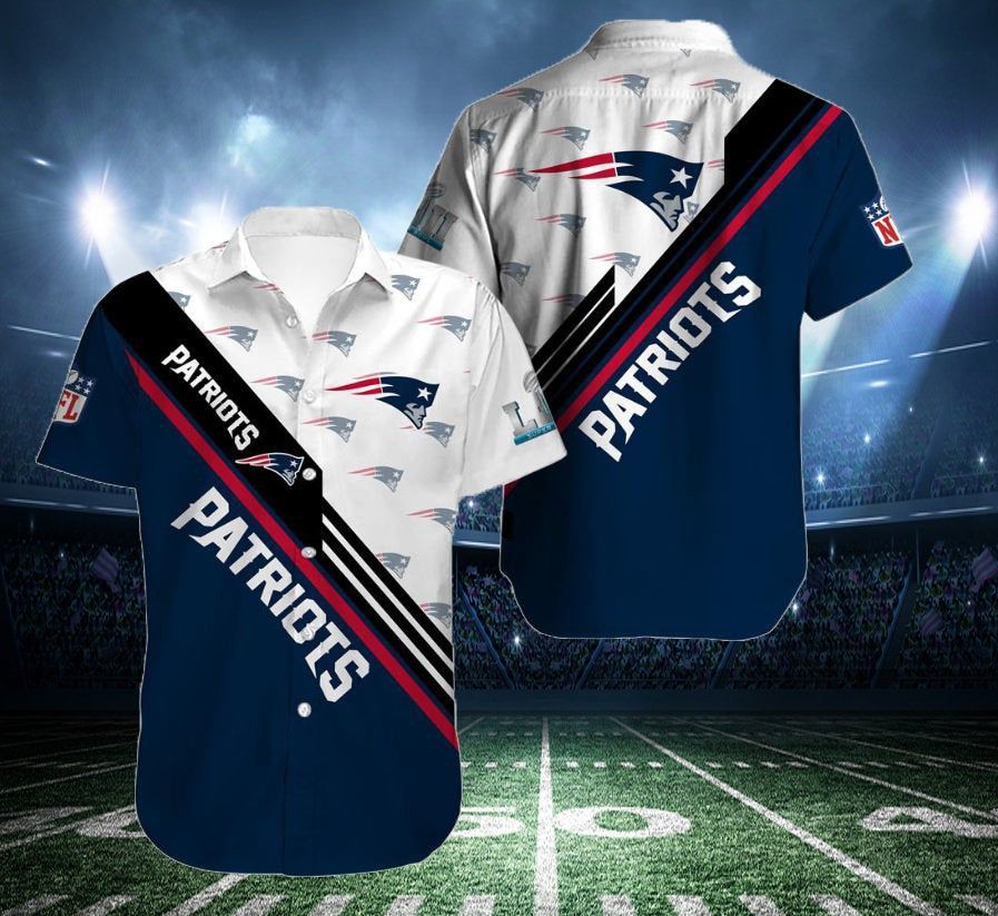 New England Patriots Nfl Hawaiian Summer Shirt, New England Patriots Shirt, New England Patriots Fan Hawaiian Shirt Short