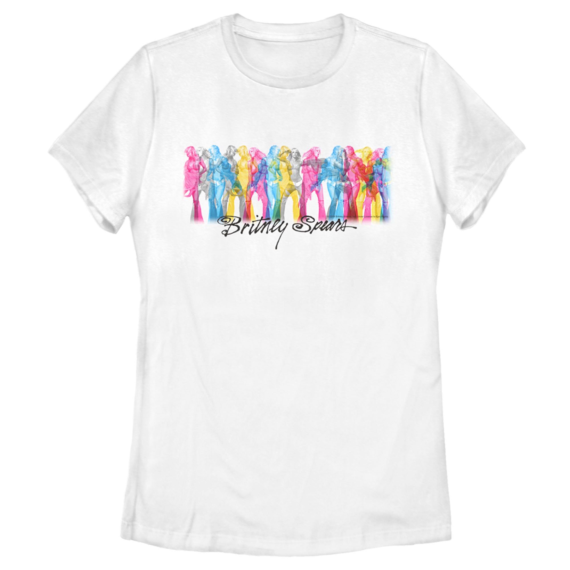 Britney Spears Women’S Rainbow On Stage  T-Shirt