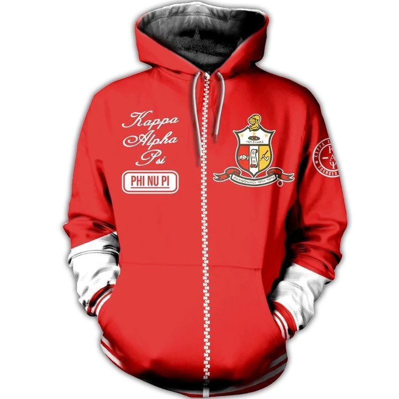 Greek Life Hoodie – Kappa Alpha Psi Zip Hoodie – Danh Style