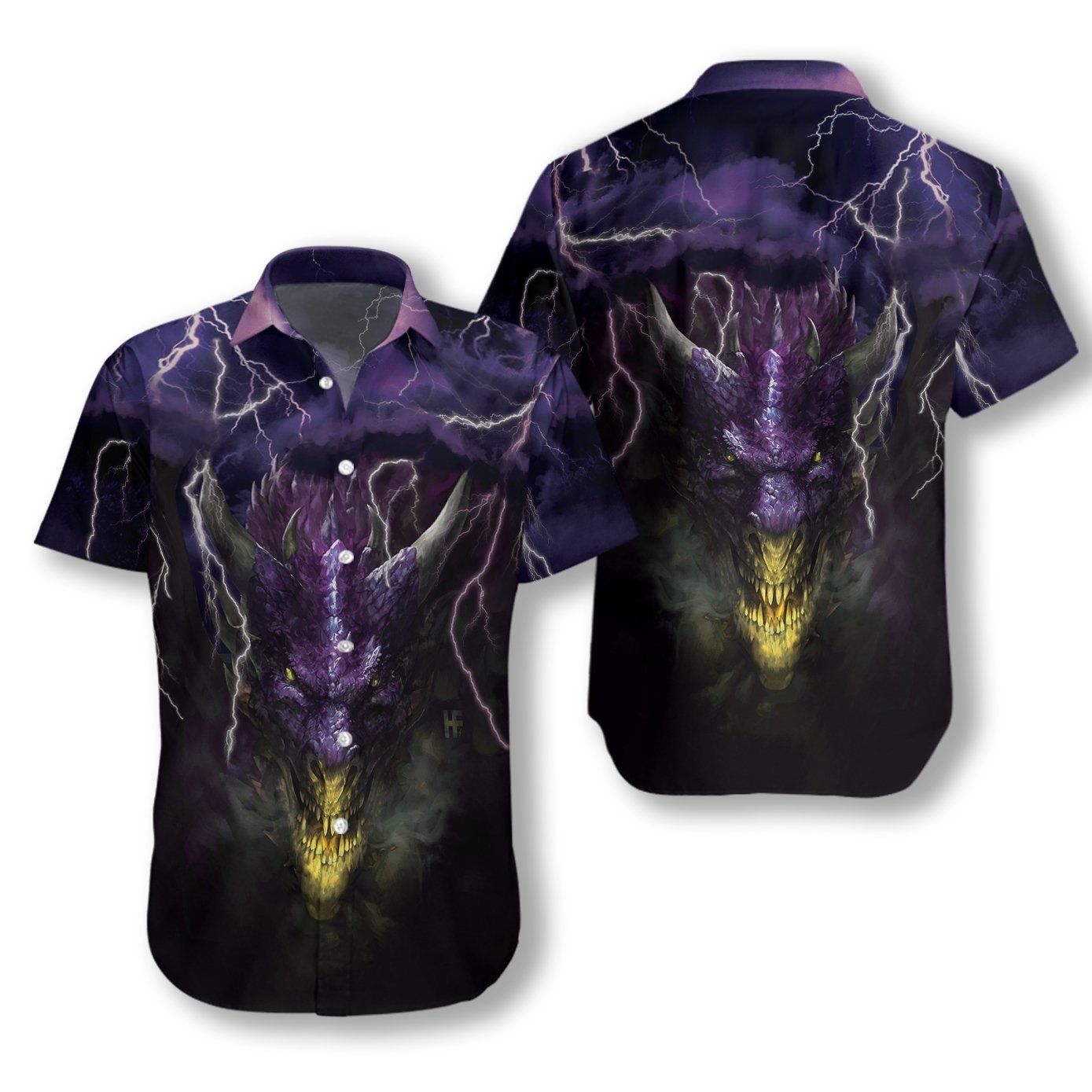 Dragon Head Lightning 2312 Hawaii Shirt Ha18349