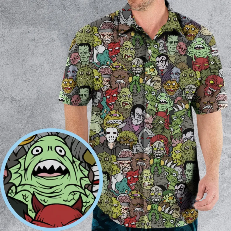 All The Monsters Are Here Hawaiian Shirt