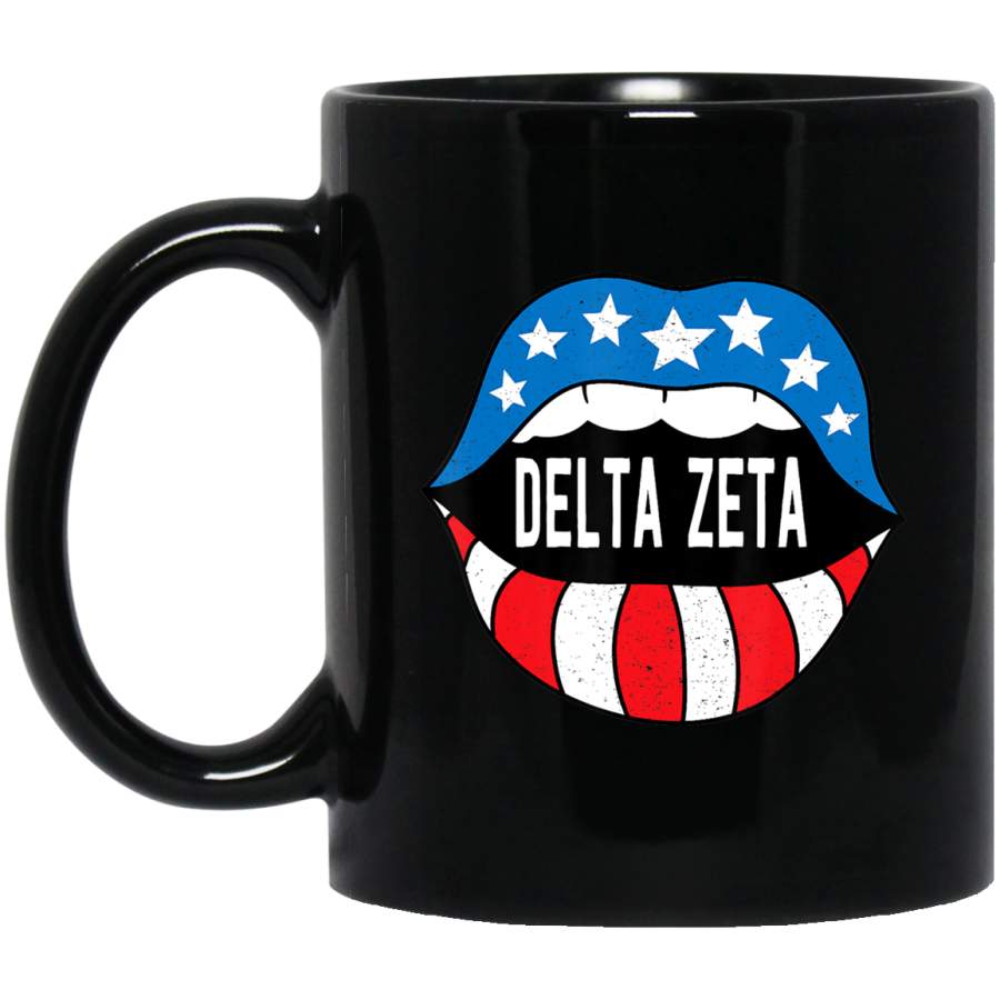 Delta-Zeta Sorority Retro Vintage Greek Coffee Mug