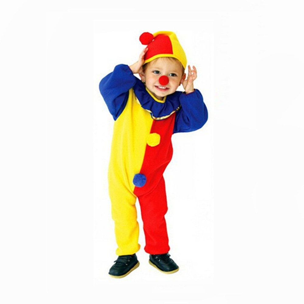 Bazzery Carnival Clown Circus Cosplay Costumes Halloween Children Kids Boys Girls Baby Birthday Carnival Party Dress alx