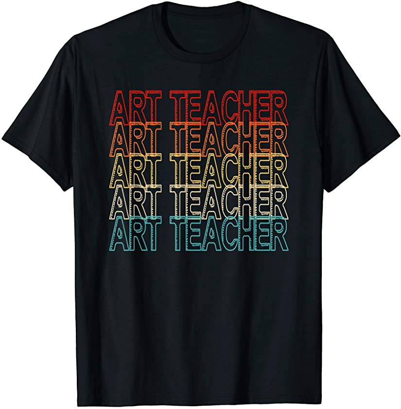 art teacher teacher art drawing painting retro draw vintage T-Shirt