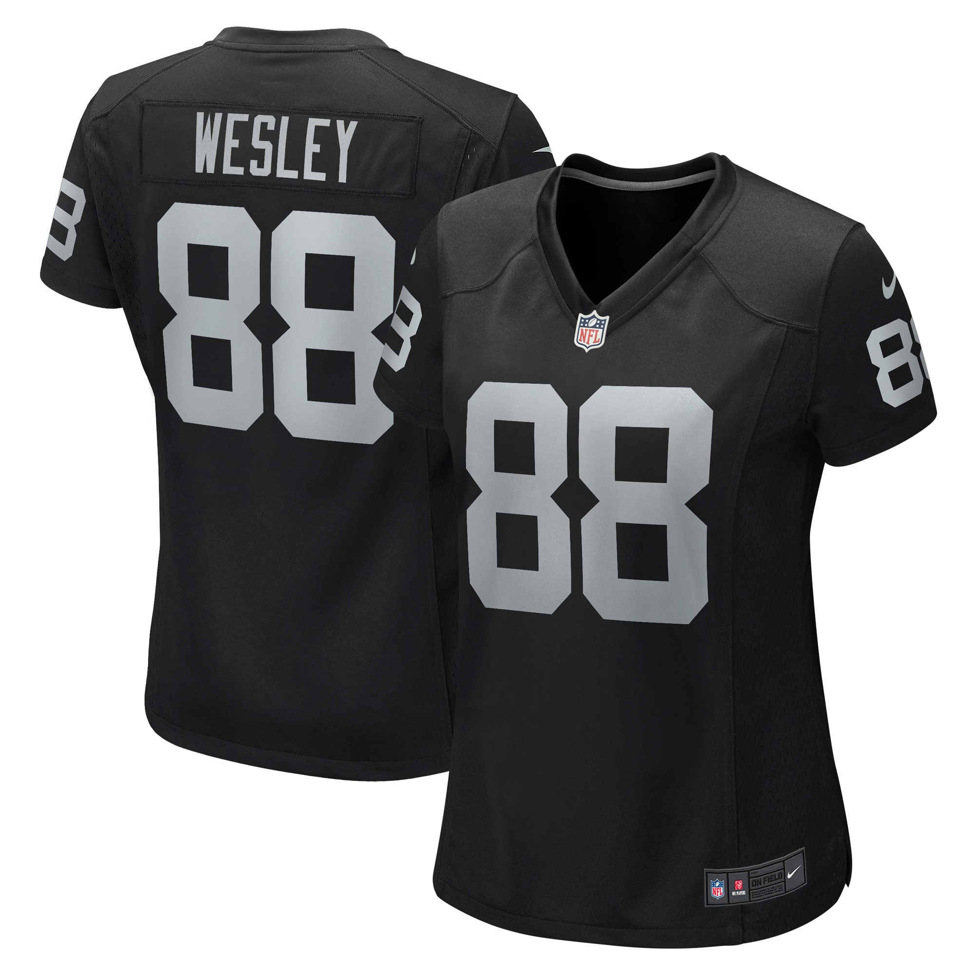 Women’s Las Vegas Raiders Antoine Wesley  Black Team Game Jersey