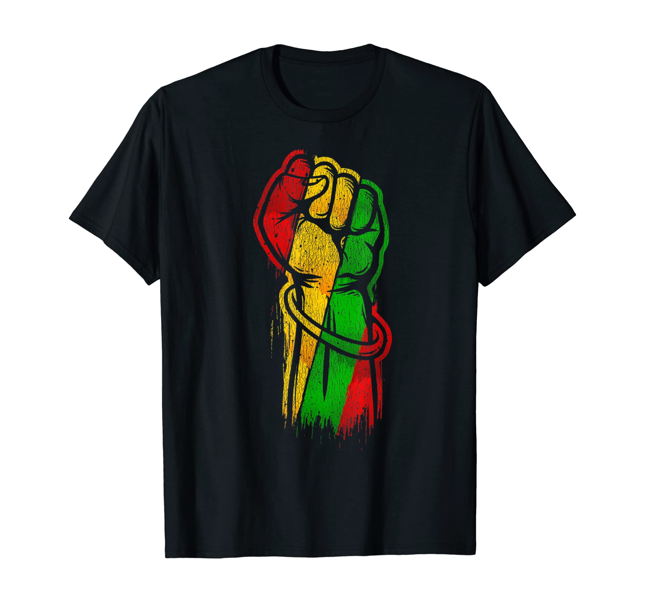 African Pride Fist Black Americans Gift Black History Month T-Shirt