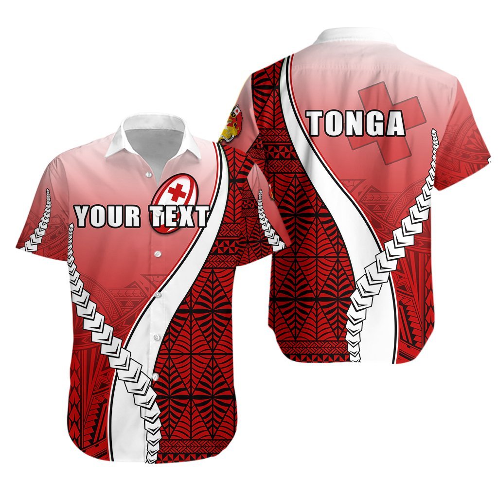 (Custom Personalised) Tonga Rugby Hawaiian Shirt Confident Polynesian