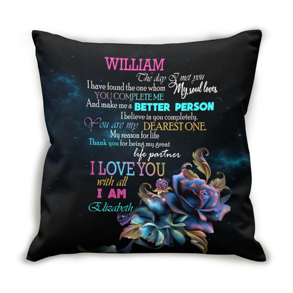 Custom Personalized Throw Decorative Cuddle Pillow Valentine Day Gift Ideas For Him Her Men Women Boyfriend Girlfriend Husband Wife Couple – Dearest One HT311229 – PersonalizedWitch