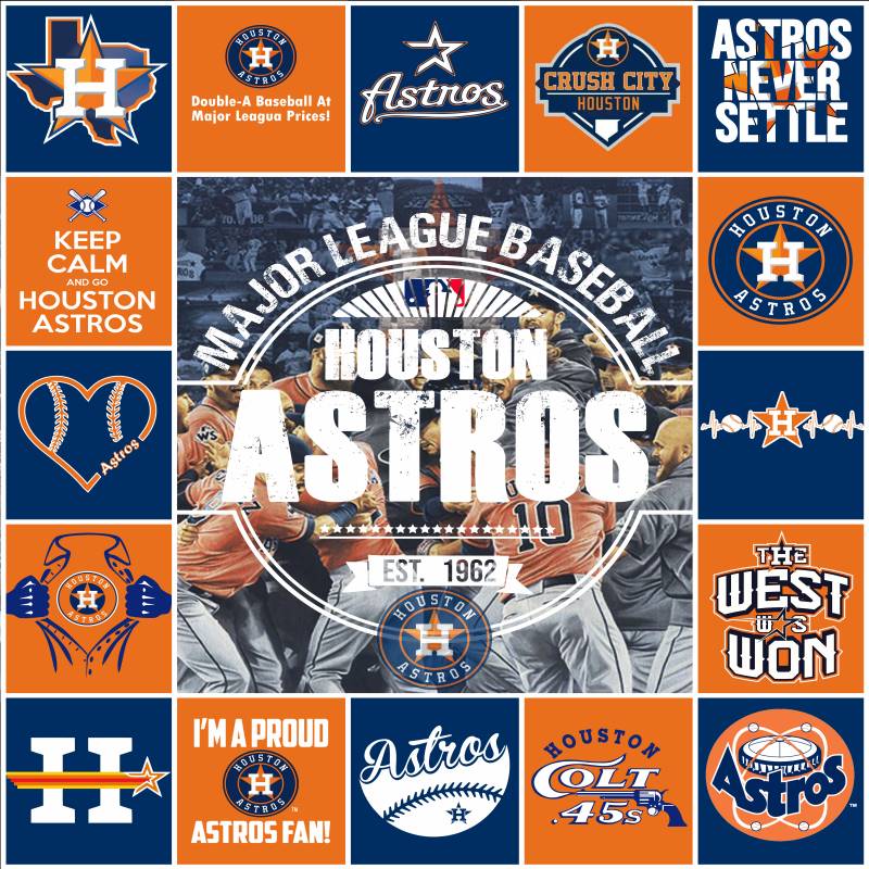 Houston Astros quilt blanket