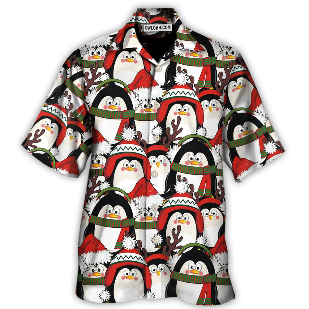 Christmas Penguin Cute Christmas Holiday – Hawaiian Shirt  – Owl Ohh