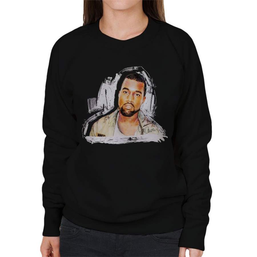 Sidney Maurer Original Portrait Of Kanye West Women’s Sweatshirt