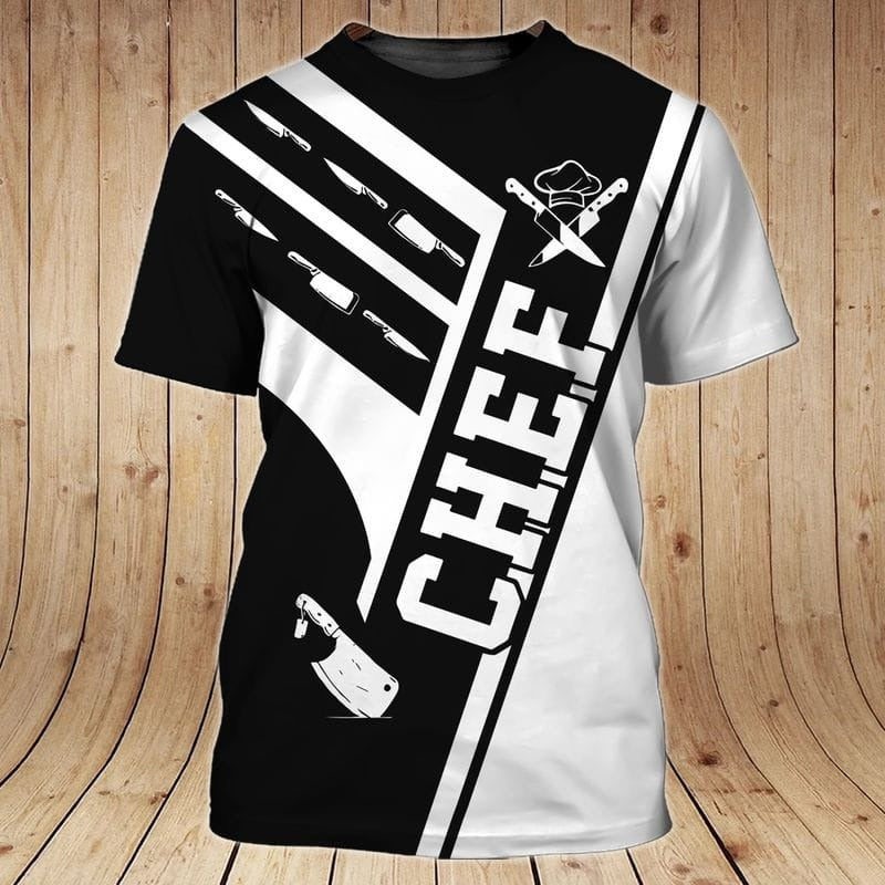 Chef Uniform 3D Shirt For Men Women, Cooking Lover Gifts