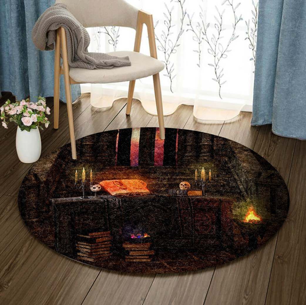 Halloween Castle GE2978 Round Rug  CYSI2907